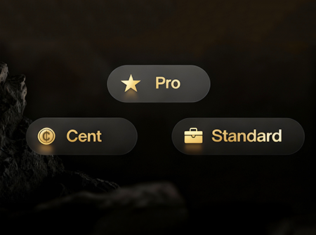 Các loại tài khoản giao dịch tại EMAR Markets: Cent, Standard, PRO.